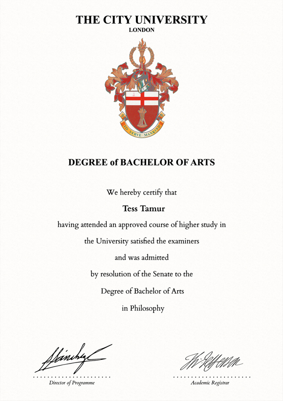 certificate degree