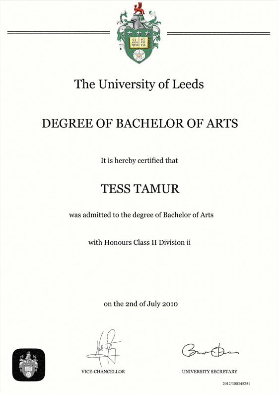 what is a degree certificate