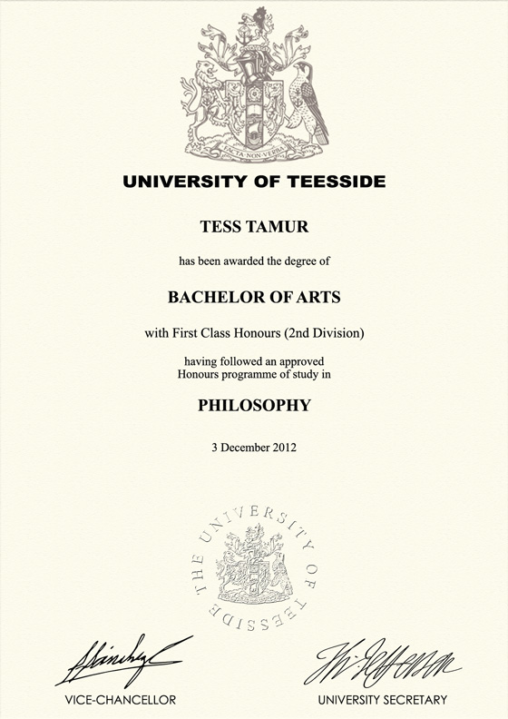 what is a degree certificate