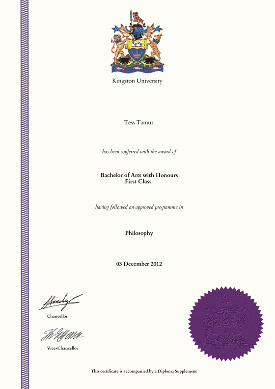 frame for degrees from kingston university university frames bachelor degree certificate